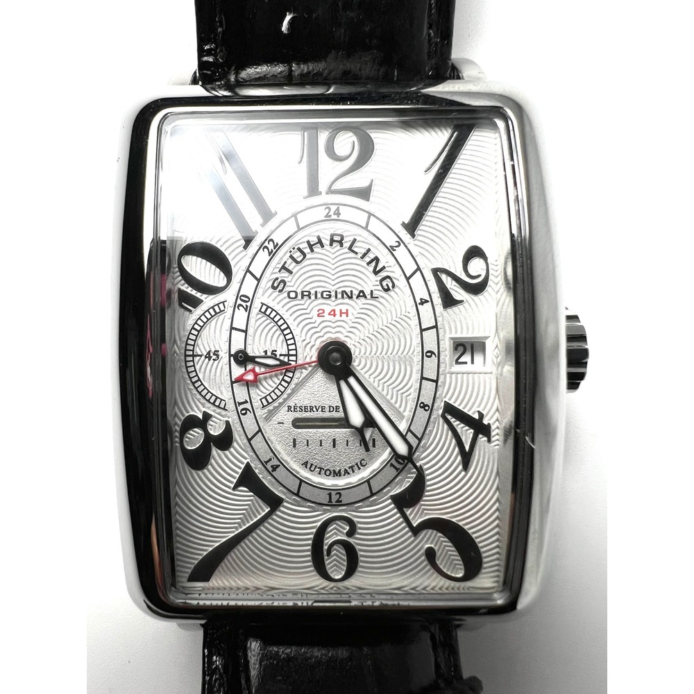 Sturling Original Empire Ozzie 354 Automatic Silver Art Deco Tank Watch BNIB